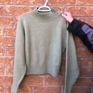 & Other Stories Green Turtleneck